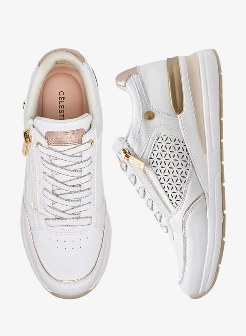 سيليست سنيكرز نسائي بأربطة وتفاصيل متباينة