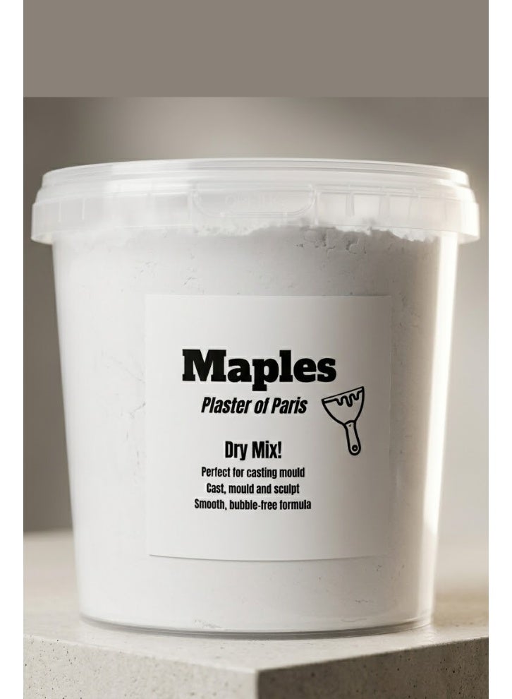 Maple's Maples Plaster of Paris Powder – Gypsum Casting & Molding Material for Crafts, Models, Pottery & Wall Repair – 1.4kg Bucket (White) - Image 4