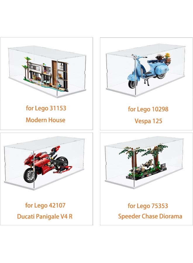 TPGP Acrylic Display Case For Lego Action Figure Funko Pop Model Sculpture Display Stand Transparent For Collection Dustproof Display Box For Storage Toys - Image 3