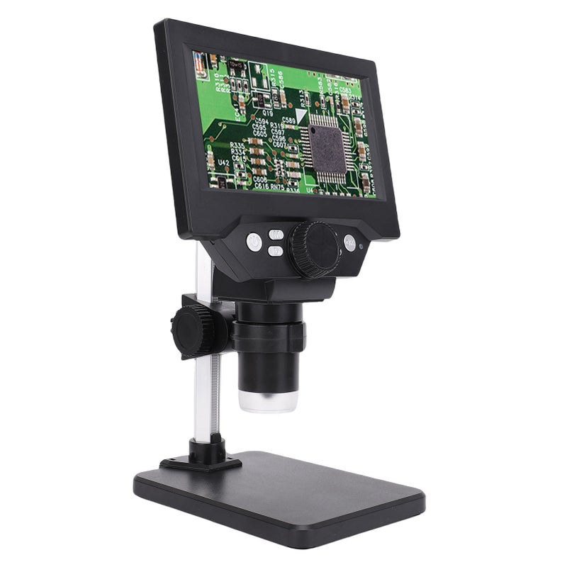 Digital Electronic Microscope 5.5 Inch Screen 1080P HD 1000X Magnification Coin Magnifier with 8 LED Lights for Windows - Image 2