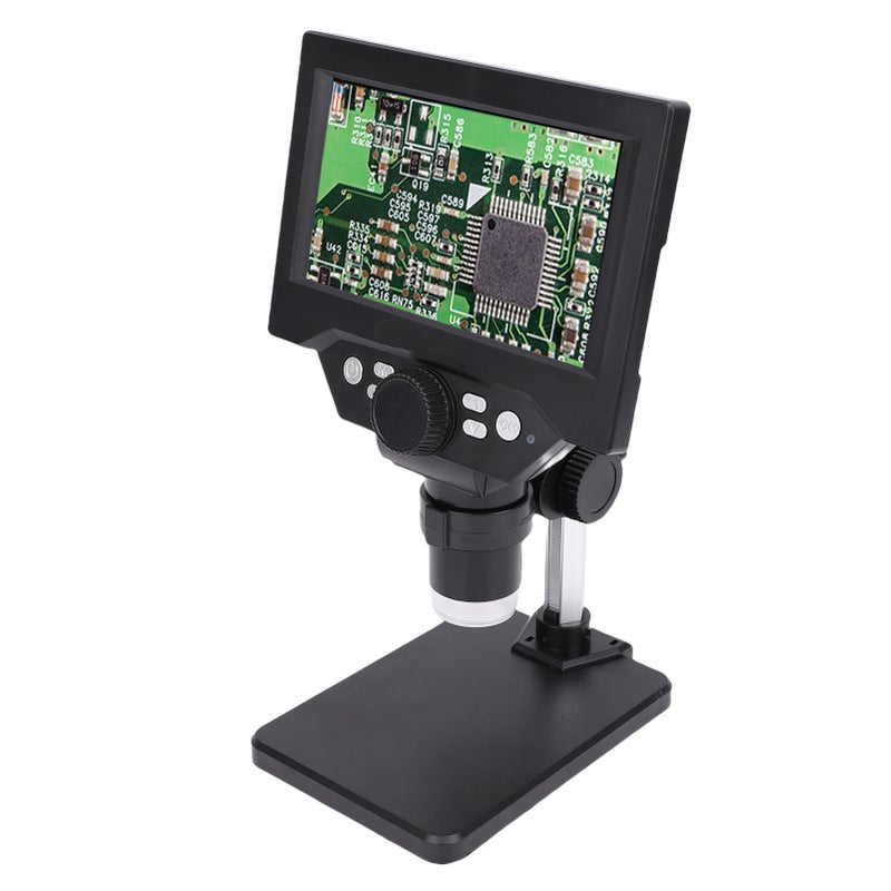 Digital Electronic Microscope 5.5 Inch Screen 1080P HD 1000X Magnification Coin Magnifier with 8 LED Lights for Windows - Image 5