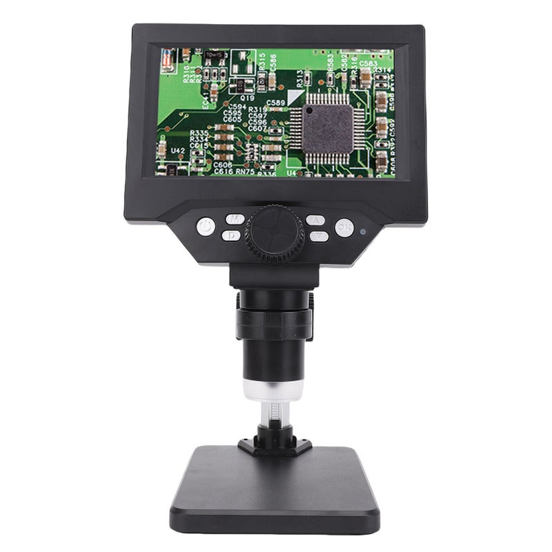 Digital Electronic Microscope 5.5 Inch Screen 1080P HD 1000X Magnification Coin Magnifier with 8 LED Lights for Windows - Image 4