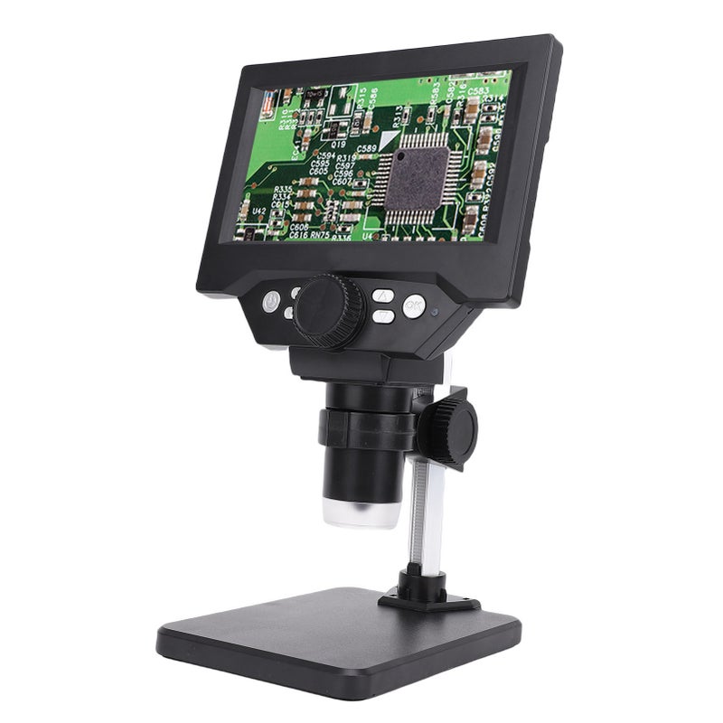 Digital Electronic Microscope 5.5 Inch Screen 1080P HD 1000X Magnification Coin Magnifier with 8 LED Lights for Windows - Image 3