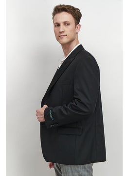 Lauren by Ralph Lauren Men Classic Fit Ultra Flex Suit Jacket, Black  - Image 4