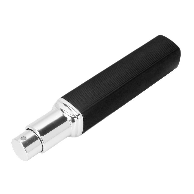 Portable Perfume Atomizer 12ml Black Press Type Nozzle - Even Fine Mist Reusable Perfume Container for Travel Office DIY Perfume Lovers - Image 2