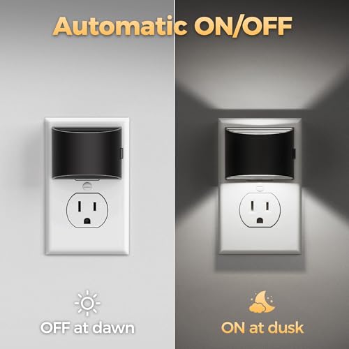 DORESshop LED Night Light[2 Pack], Night Lights Plug into Wall, 3 Level Brightness Adjustable Plug in Night Light, Dusk to Dawn Sensor, Nightlights for Adults, Bedroom, Bathroom, Hallway, 5000K - Image 5