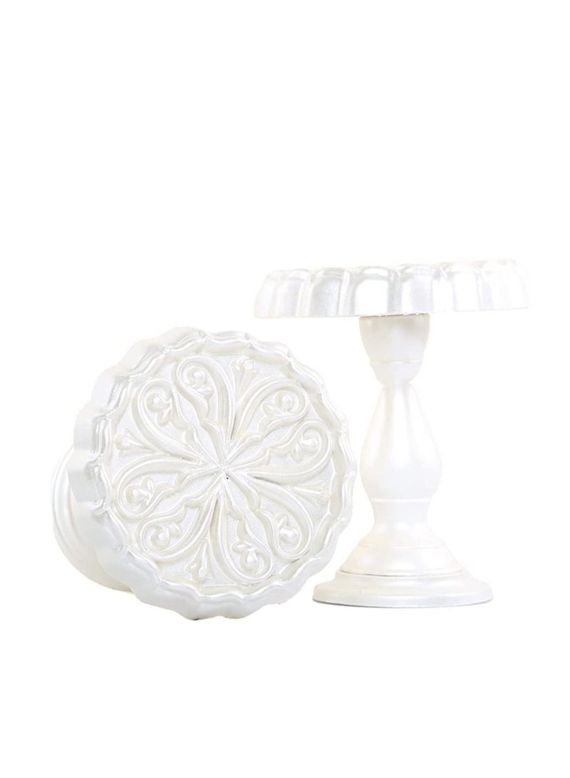 IDT 1 Pair Curtain Holdbacks Window Tie Backs Holders For Bedroom Wall Office Decor Home Sheer Blackout Drapes Blind Curtains Decorations Accessories Buckle Hooks White Colour - Image 2