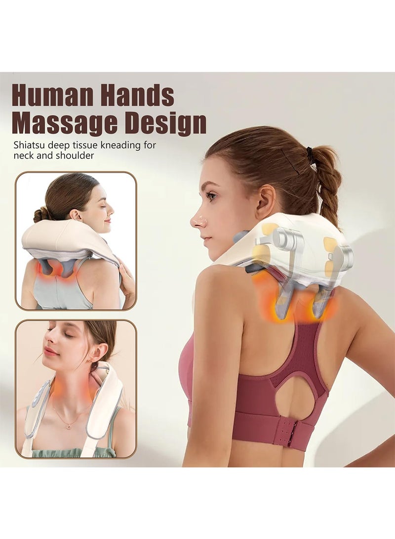 Loquat Neck and Shoulder Massager Wireless Electric Air Compress Kneading Multifunctional Back Massager Shawl Massaging Muscle Relaxing - Image 2