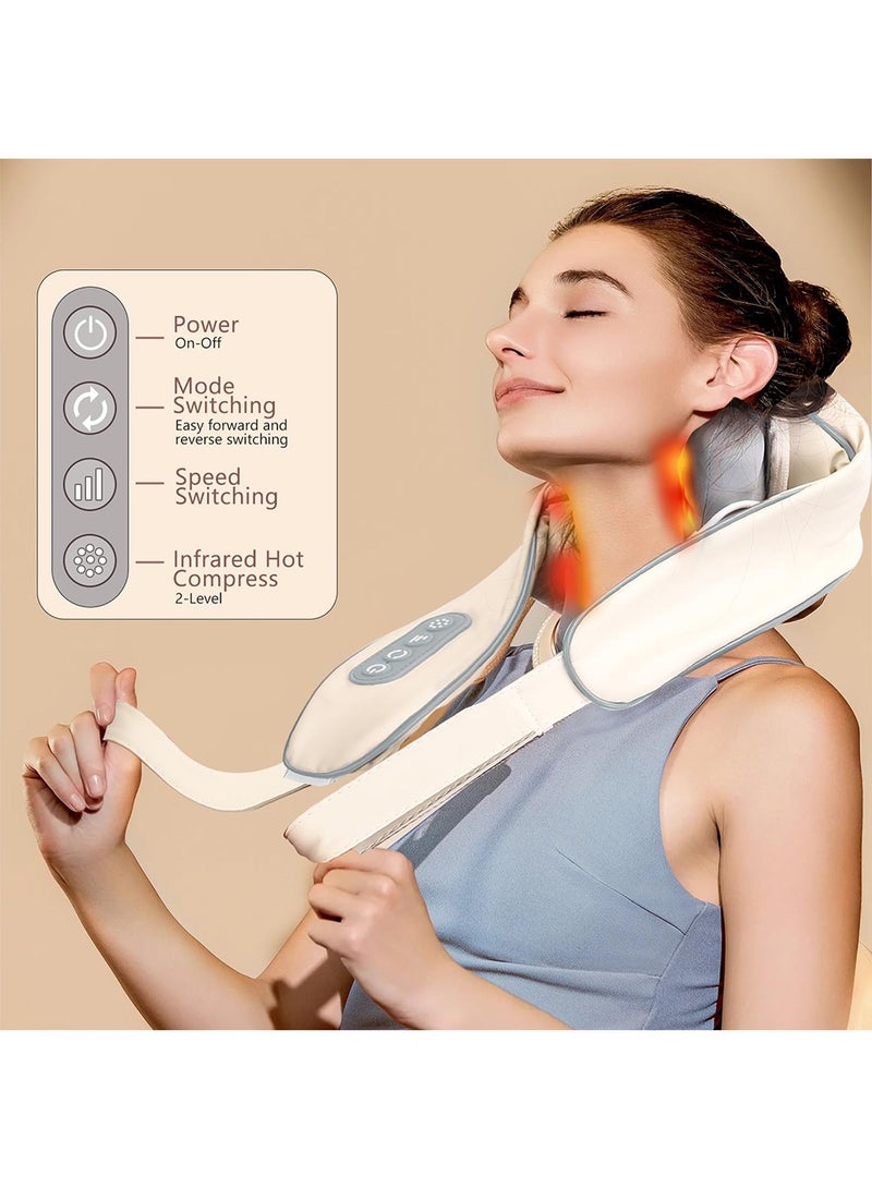 Loquat Neck and Shoulder Massager Wireless Electric Air Compress Kneading Multifunctional Back Massager Shawl Massaging Muscle Relaxing - Image 5