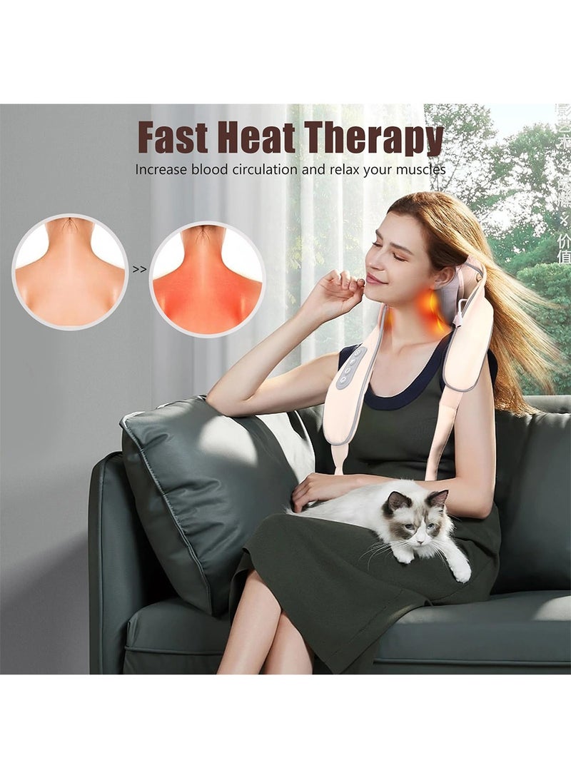 Loquat Neck and Shoulder Massager Wireless Electric Air Compress Kneading Multifunctional Back Massager Shawl Massaging Muscle Relaxing - Image 4