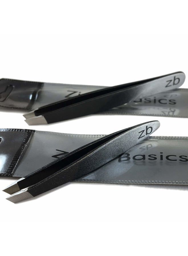Zizzili Basics Tweezer Set - Limited Edition Ombre - Classic + Mini Slant - Best Tweezers for Eyebrow, Facial Hair Removal and your Precision Needs - Image 2