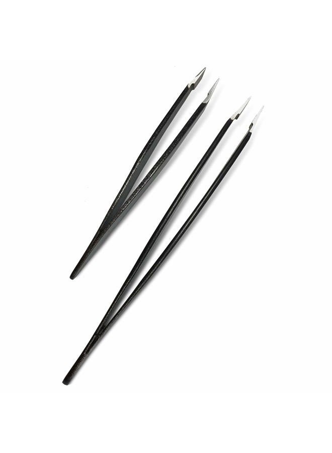 Zizzili Basics Tweezer Set - Limited Edition Ombre - Classic + Mini Slant - Best Tweezers for Eyebrow, Facial Hair Removal and your Precision Needs - Image 3