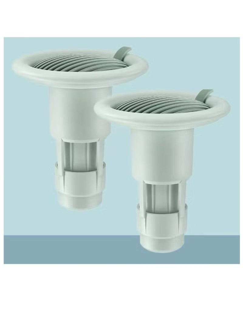 قطعتان من مزيل العرق، سدادة ناعمة من مادة TPR محكمة الغلق، تصميم تصريف أحادي الاتجاه، مقاوم للتآكل والانسداد، فلتر حمام ومطبخ - Image 1