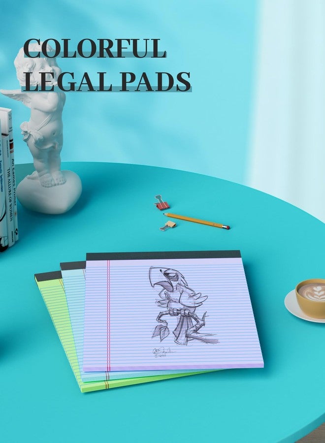 Aidunmis Legal Pads 8.5 x 11 In, Colored Legal Pads, 6 Pack Note Pads 8.5 x 11 Writing Paper, College Ruled Notepad with Sturdy Back, Perforated Writing Pad Lined Paper, Memo Notepad for Office, School, Home - Image 5