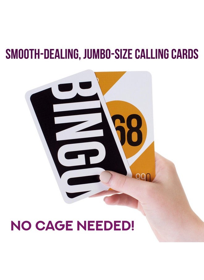 Royal Bingo Supplies - Royal Bingo Jumbo Calling Cards - Pack Of 84 - High Visibility, 5.25" X 3.75" Per Card-Replacement For Raffle And Balls - Image 1