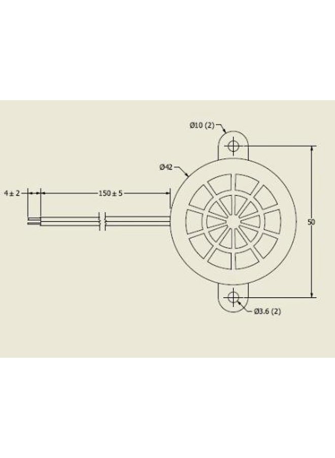 Projects Unlimited 12VDC Programmable Buzzer Wide Frequency Range 12VDC Rated Voltage - Image 4
