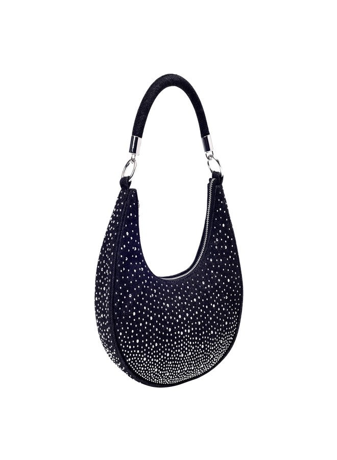 Lino Perros Women's Moonchild Cotton Shoulder Bag, Black - Image 3