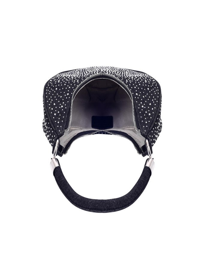 Lino Perros Women's Moonchild Cotton Shoulder Bag, Black - Image 5