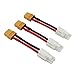 OliYin 3pcs compatible with Big Tamiya Male to Female XT60 Connector Adapter 14awg 196inch Wire for NiCd NiMH Dynamite Packspack of 3 - Image 3