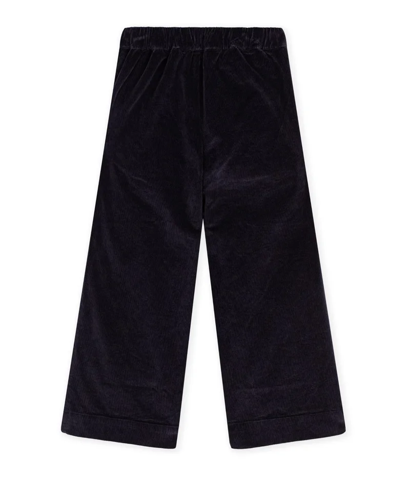 بيتي باتو Children's Wide Leg Velvet Pants