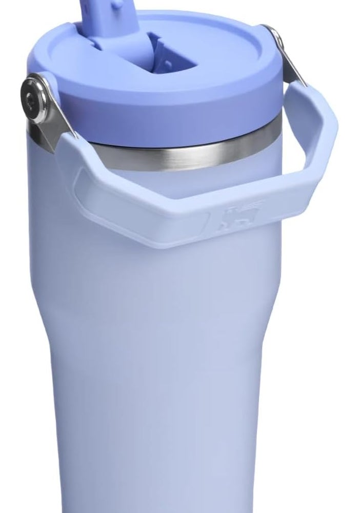 Stanley ستانلي آيس فلو جو 600مل/20أونصة زجاجة ماء بقشة قابلة للطي - ديو دروب - Image 2