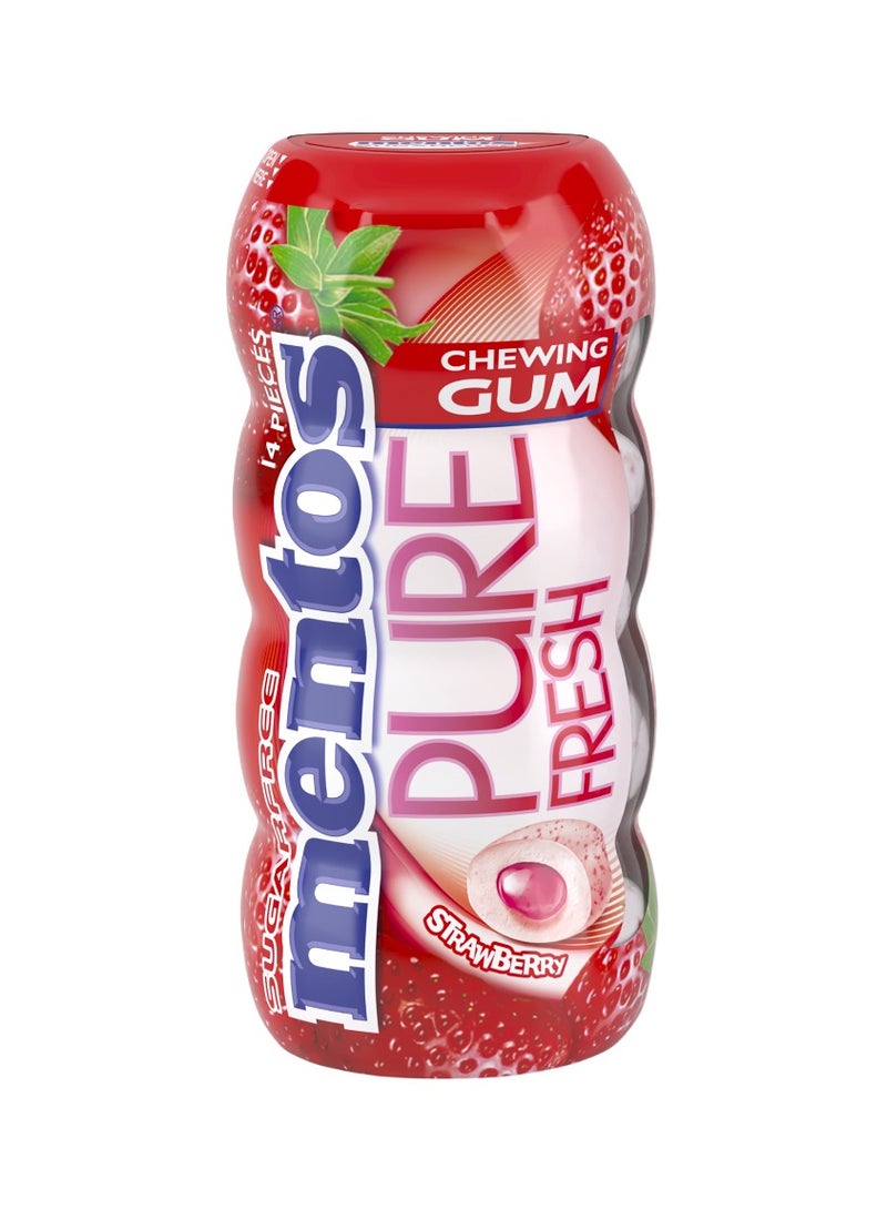 Mentos Strawberry Pure Fresh Sugarfree Chewing Gum 24.5g - Image 1