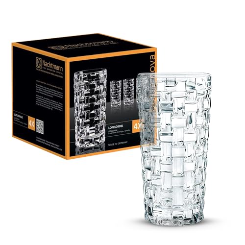 Nachtmann Bossa Nova Long Drink Glass Set, 395ml, Set of 4 (Imported from Germany) - Image 1