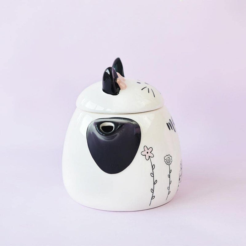 Gaolinci Cute Cat Ceramic Teapot, 18 Oz Watter Pot, Flower Teapot - Image 4