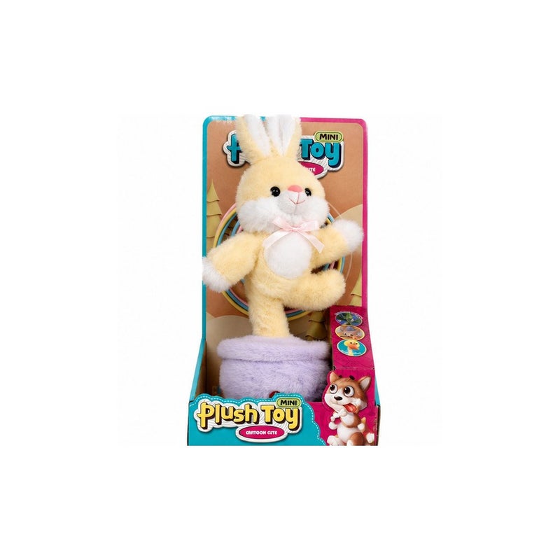 Dancing Bunny Plush Toy for Kids, Interactive Rabbit Stuffed Animal, Yellow - Image 1