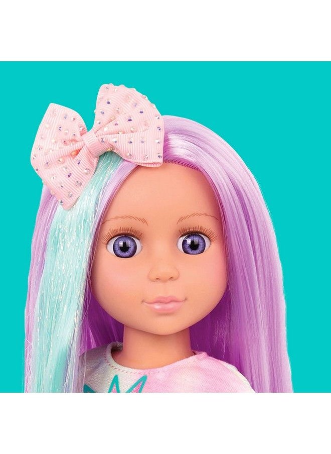Glitter Girls - Luma 14Inch Posable Doll With Hair Extension  Pink Hair Bow Hair Clips And Colorful Outfit  Toys Clothes And Accessories For Kids Ages 3 And Up - Image 1