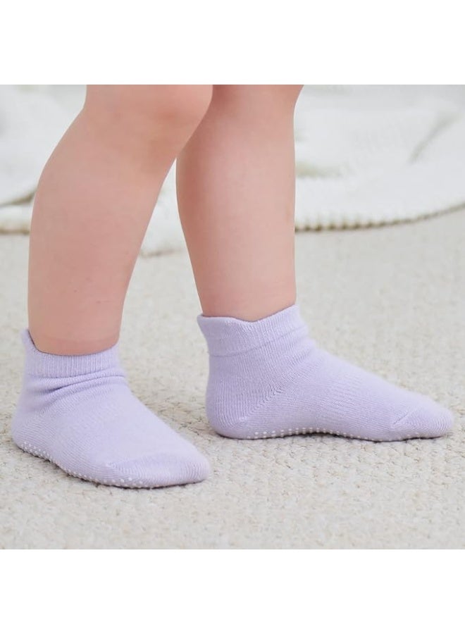 Zaples Baby Non Slip Grip Ankle Socks with Non Skid Soles for Infants Toddlers Kids Boys Girls - Image 3