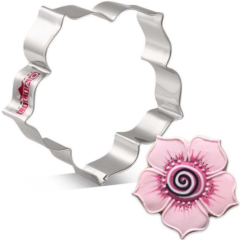 LILIAO Spring Kapok Flower Cookie Cutter - 3.5 x 3.5 inches - Stainless Steel - Image 1