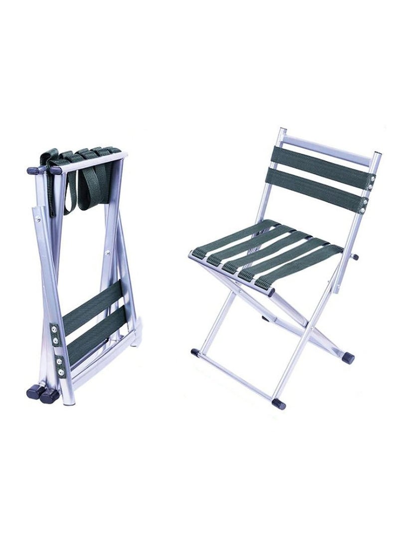UPSTYLE - Folding Camping Chairs Portable Fishing Chairs, Portable Stool Chair, Green Fishing Chairs for Adults, 30 Inch Height Outdoor Chairs for Camping Chairs, BBQ, Gardening, Picnic & Travel Hiking - Image 1