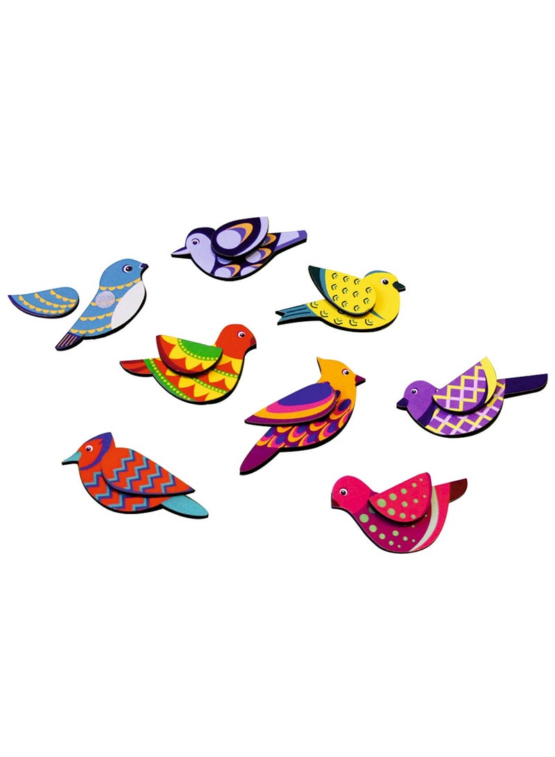 فوفا FOFA لوح تعليمي خشبي مع Velcro - لعبة طيور للأطفال - Image 3