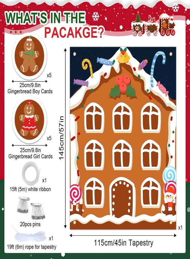 BLOOMWIN Gender Reveal Tic Tac Toe - Christmas Gender Reveal Ideas Gingerbread Boy or Girl Gender Reveal Games Red and Green - Giant Gender Reveal X and O Board Games - Image 3