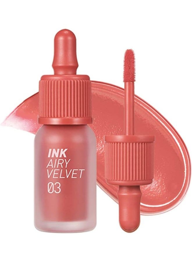 Peripera Ink Airy Velvet Lip Tint 0.14 fl. oz - (#03 CARTOON CORAL) - Image 1