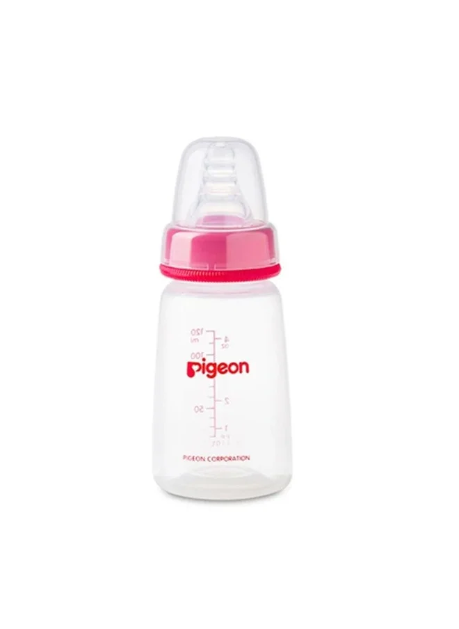 pigeon Slim Neck Plastic Bottel Clear 120ML Assorted