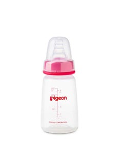 pigeon زجاجة بلاستيكية ذات رقبة رفيعة شفافة 120 مل  - Image 1