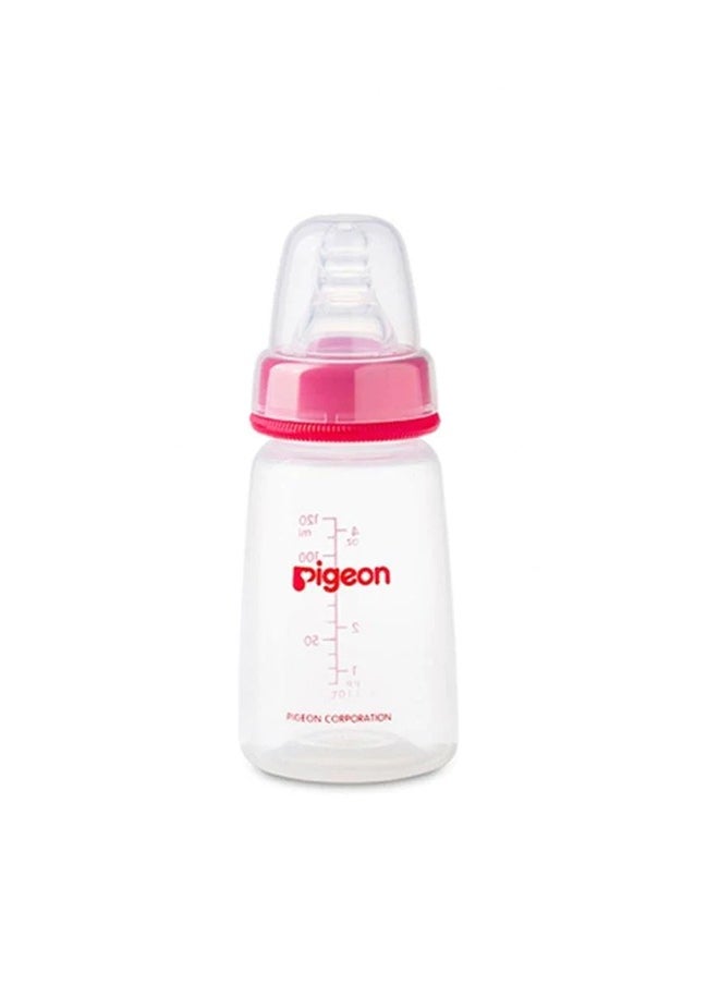 pigeon Slim Neck Plastic Bottel Clear 120ML Assorted  - Image 1