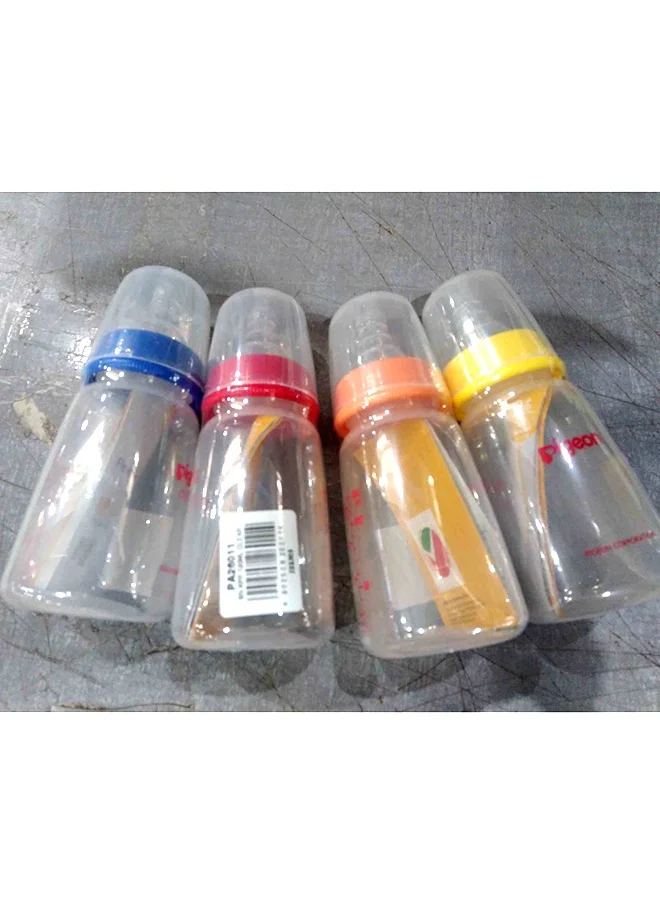 pigeon Slim Neck Plastic Bottel Clear 120ML Assorted