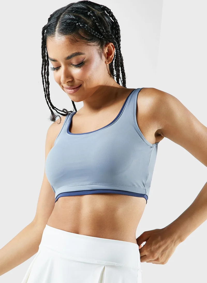 FRWD Athletic Sports Bra With Contrast Trim