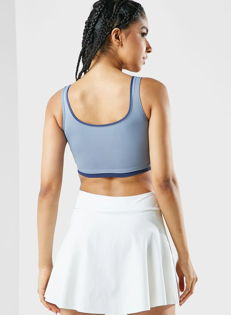 FRWD Athletic Sports Bra With Contrast Trim