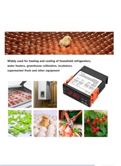 Generic Digital Temperature Controller STC-1000 Intelligent Temperature Regulator AC 110~220V Refrigerator Thermostat Support Heating/Cooling/Temperature Correction/Delayed Start/High or Low Temperature Alarm  - Image 3