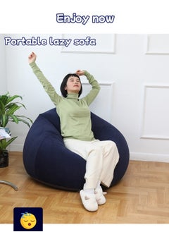 Bean Bag,Bean Bag Chair,Inflatable Bean Bag Sofa,Leisure Inflatable Bean Bag,Inflatable Lazy Sofa,Portable Inflatable Bean Bag Chair,Foldable,PVC Flocking,With Air Pump Suitable For Bedroom Living Room And Camping(Blue) - pzsku/Z31922A00468930A410B4Z/45/_/1734512417/6d8fa6d2-b83c-4656-a302-4fb0f3242b17