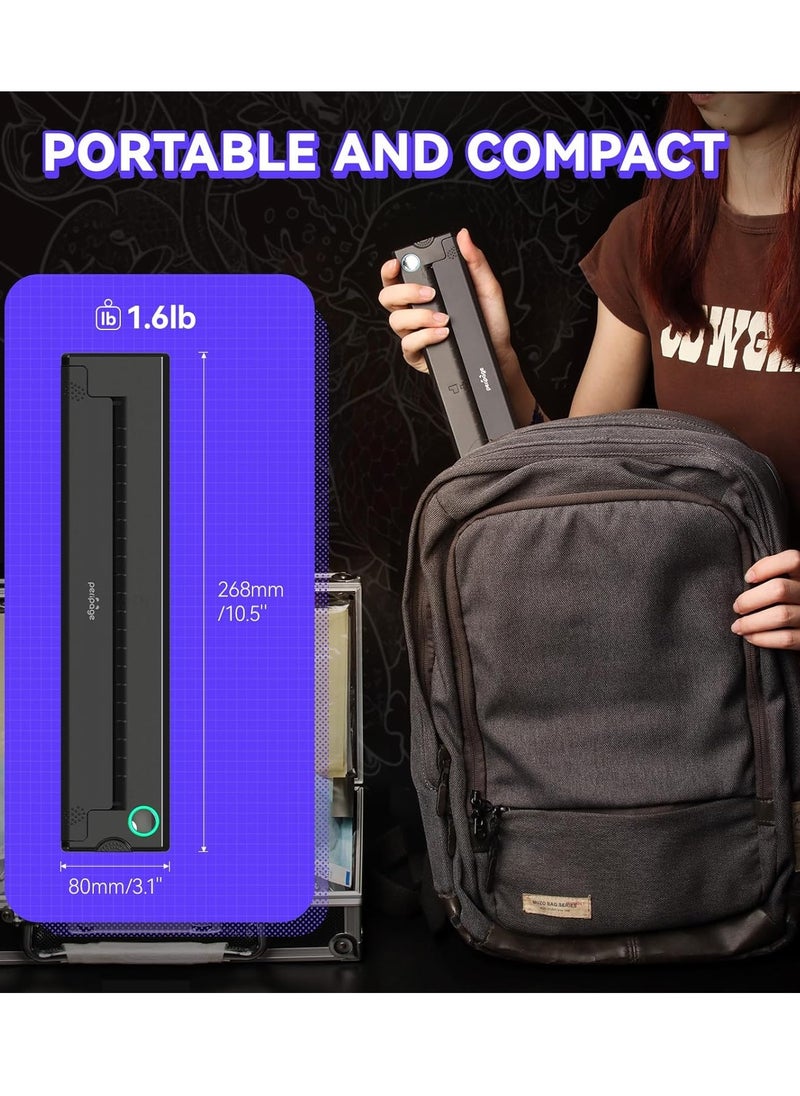 PeriPage PeriPage P90 Wireless Tattoo Stencil Printer - Professional & Beginner Friendly, Bluetooth & USB Connectivity, Free Stencil Paper Included  - Image 4
