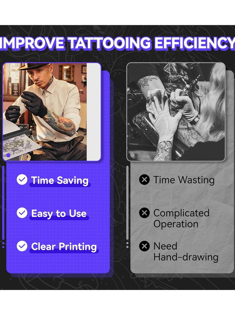 PeriPage PeriPage P90 Wireless Tattoo Stencil Printer - Professional & Beginner Friendly, Bluetooth & USB Connectivity, Free Stencil Paper Included  - Image 5