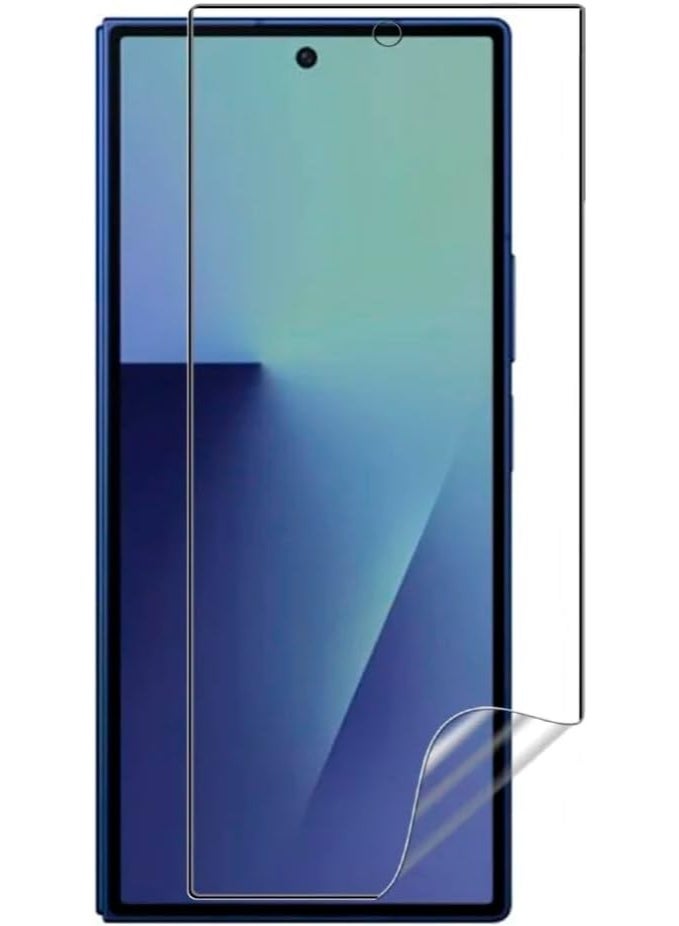 Muzz درع غير مرئي 3 في 1 فيلم هيدروجيل لجهاز سامسونج Z Fold 7 واقيات شاشة خلفية ناعمة مضادة للخدش HD للداخل والخارج لجهاز Galaxy Z Fold7 5G ليس زجاج 2 (عبوة) - Image 2