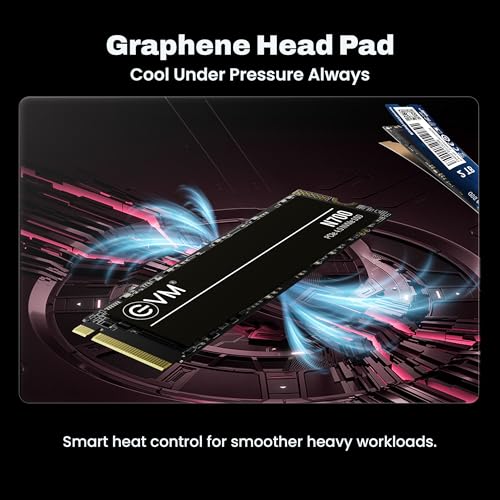 EVM N700 2TB NVMe M.2 SSD 2280 | PCIe Gen 4x4 Internal SSD | Up to 7000MB/s Read | Graphene Cooling Gaming Laptop Storage | 5 Year Warranty (EVMNV700/2TB) - Image 5