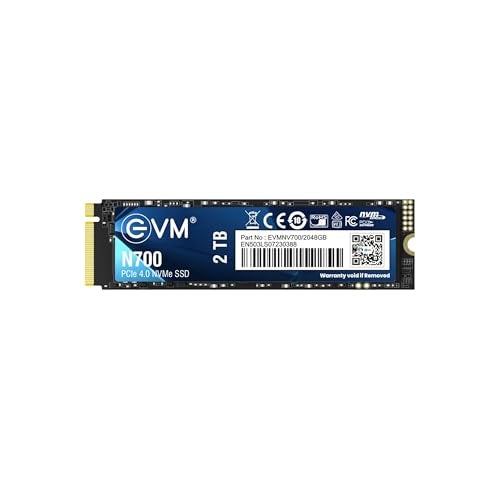 EVM N700 2TB NVMe M.2 SSD 2280 | PCIe Gen 4x4 Internal SSD | Up to 7000MB/s Read | Graphene Cooling Gaming Laptop Storage | 5 Year Warranty (EVMNV700/2TB) - Image 1