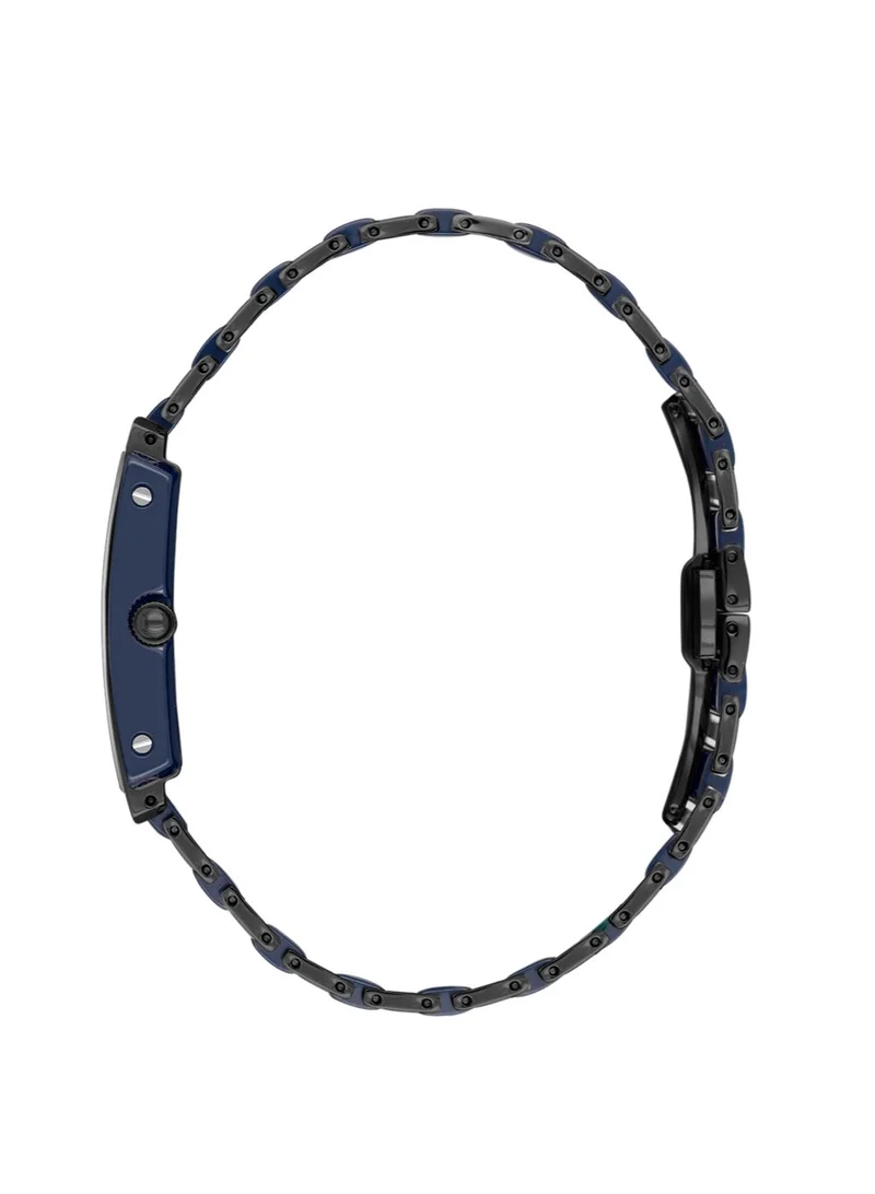 SANTA BARBARA POLO & RACQUET CLUB Santa Barbara Polo & Racquet Club - Noble Men's Watch | Steel and Ceramic Band with Steel Case | Analog | Rectangular Dial | Ceramic | Japanese Quartz | Water Resistance 50 Meters